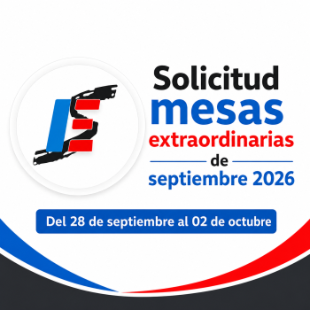 Solicitud de mesas extraordinarias de septiembre